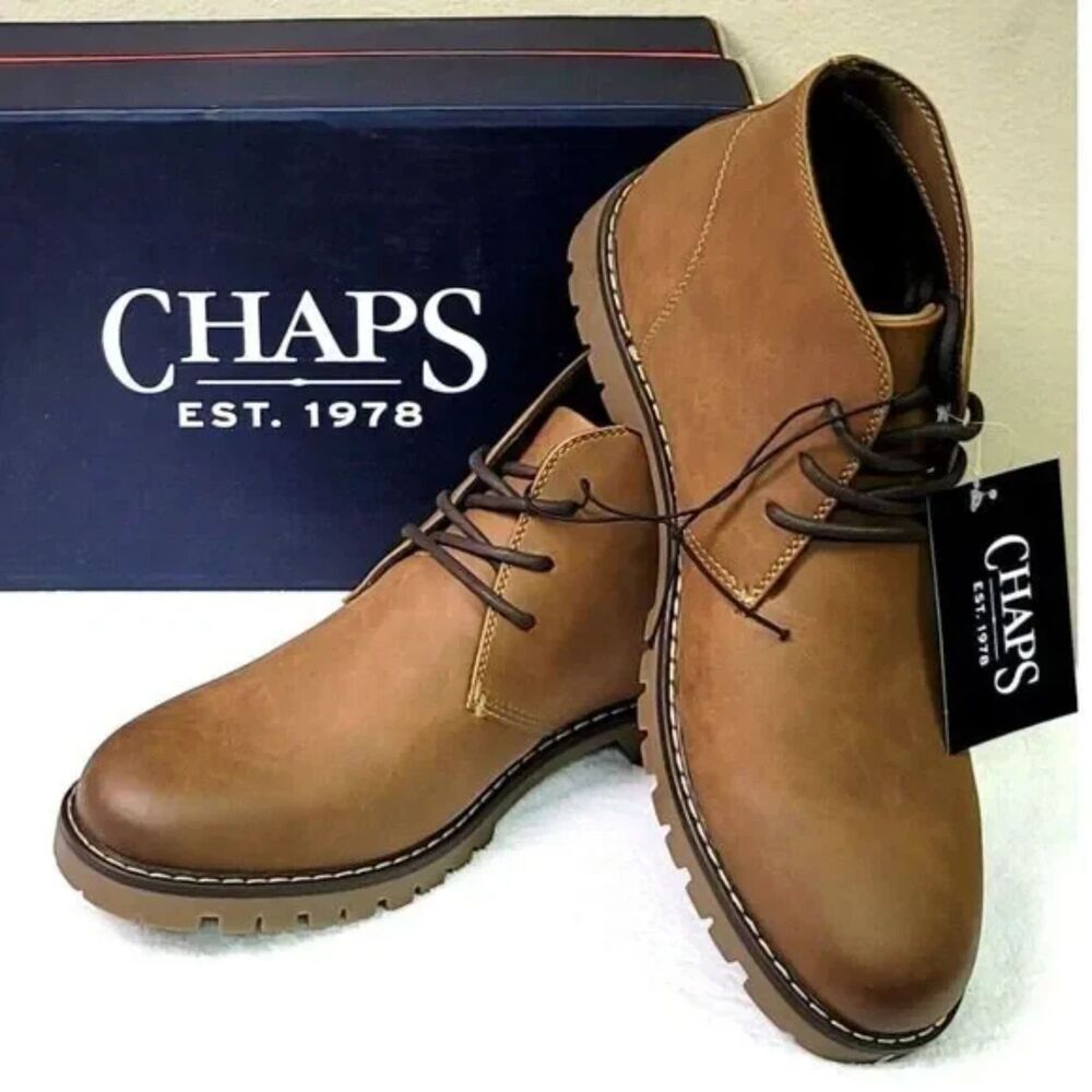 Size: 10 Chukka Boots w/ Memory Foam . Chaps . New in Box